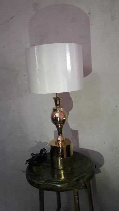 Brass Table Lamp Item code BTL18Z size high 60 cm. base 18 cm. shade 14x20x28 cm.