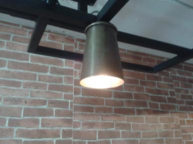 Pendant Lamp brass Item Code HML001 size shade wide 90 mm high 140 mm