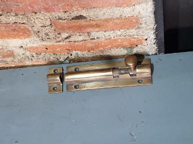 Brass Door lock Code W.030130 size 130 mm. and 200 mm.wide 34 mm.