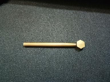 brass stick accessories of door lock.Item Code STICK.20A size long 140 mm. Thickness 9 mm. head 21mm
