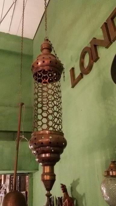Morocco Lamp brass Item Code MRC18N size long 80 cm.wide 18 cm.