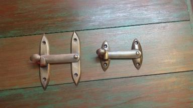 Brass Door Lock code W.036A size long 100 mm. wide 78 mm.