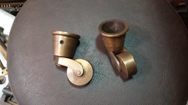 Brass Wheel Item Code Y.016 size wheel 31 mm. body 42 x 35 mm.high 65 mm.