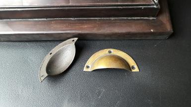 Brass Shell Handle Item Code I.046A long 83 mm wide 40 mm.