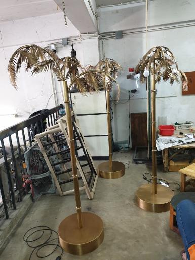 COCONUT TREE Lamp Item Code COCO L63 size base 400 mm pipe 38 mm.high 1600 mm.wide 800 mm.
