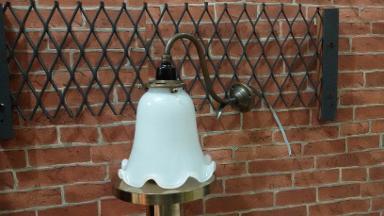 Brass wall lamp code BWL001R size base wide 56 mm deep 22 cm