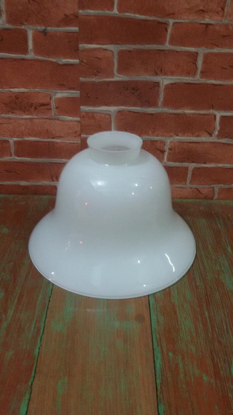 Glass Lamp shade code GLS001C size  wide 188 mm h 122 mm. top 55 mm.