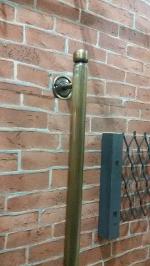 Brass Door Handle Item Code AC.037MP size long 500 mm.pipe 25 mm.