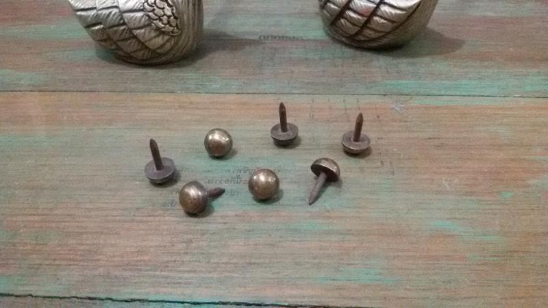 Brass nail 9 mm. Item Code  AA.068A size wide 9 mm.